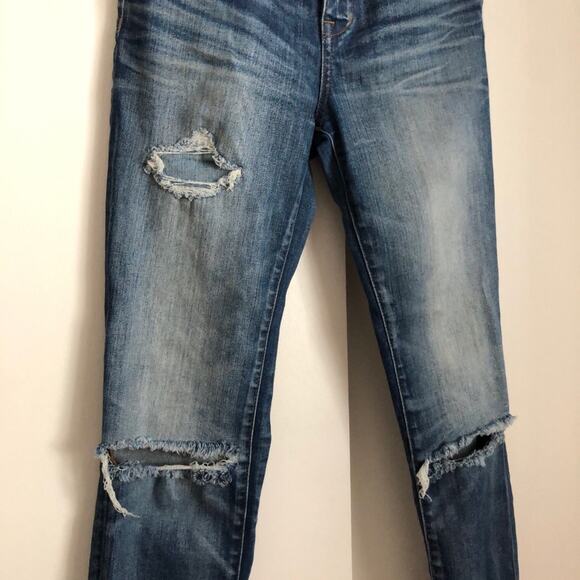 Madewell 9" High-Rise Skinny Jeans: Torn-Knee - Picture 7 of 13
